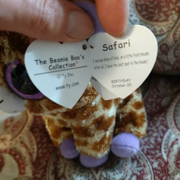 6/$15 TY Beanie Boo Safari the Giraffe Plush - Picture 7 of 12